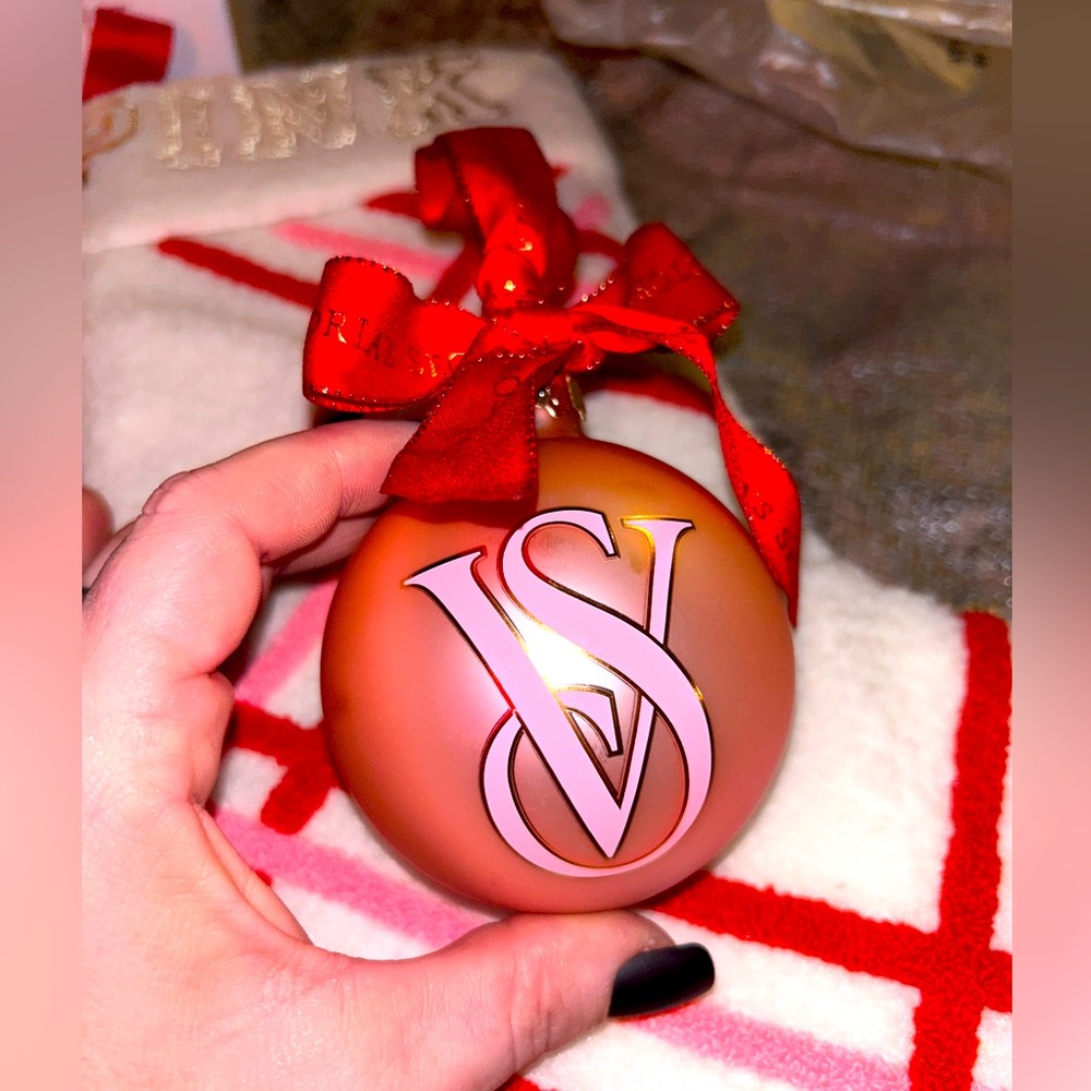 Victoria's Secrets Christmas stocking, and a special VS Christmas bulb. BNWT